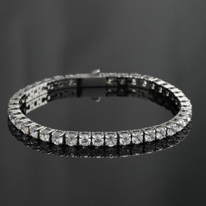 Pulsera <span class=keywords><strong>de</strong></span> Tenis Clásica <span class=keywords><strong>de</strong></span> Acero Inoxidable con Baño <span class=keywords><strong>de</strong></span> Oro Real <span class=keywords><strong>de</strong></span> 14K y 18K y Circonita Cúbica 5A, Joyería <span class=keywords><strong>de</strong></span> <span class=keywords><strong>Moda</strong></span>, Regalo Moderno para Mujeres y Hombres - Product Image 2