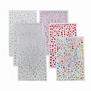 3D époxy bijou cristal autocollant décoratif visage bijou autocollant TY32 - Product Image 1