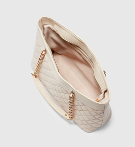 Sac à main personnalisé, nouvelle mode, grande capacité, sac à main de luxe pour femmes, en cuir PU, avec bandoulière, belle chaîne - Product Image 4