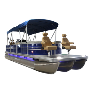 Nuovo Yacht di Lusso Tritoon Pontoon con Sedili, Casa Galleggiante per la Pesca in Vendita Vicino a <span class=keywords><strong>Te</strong></span> - Product Image 1