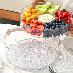 Boîte à fruits en plastique à cinq compartiments avec poignée, hermétique, <span class=keywords><strong>anti</strong></span>-<span class=keywords><strong>humidité</strong></span>, portable, pour collations, avec couvercle - Product Image 3