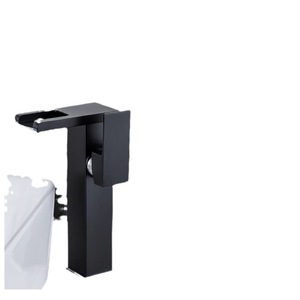 Grifo de Cascada de Cobre, Monomando, Montaje en Cubierta, con Iluminación LED para Lavabo - Product Image 2