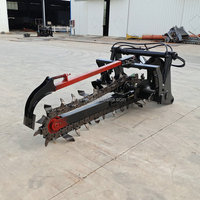 Zanjadora de Cadena de Alta Eficiencia para Trabajo Pesado, Ancho de Zanja Ajustable, Montada en Tractor, Venta Caliente de Fábrica