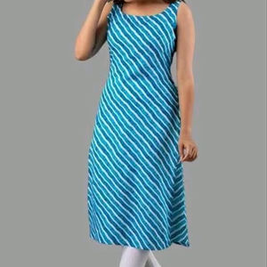 Mujer Pure Rayon Designer Printed Kurti Sky - Product Image 1