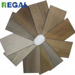 Nueva tendencia residencial comercial a prueba de agua Aqua antideslizante clic bajo brillo clic textura de madera roble PVC tablón suelo