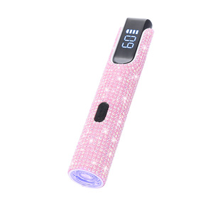 Lampe à ongles UV LED sans fil mini diamant rose, portable, à piles, séchage rapide du gel, pour usage domestique - Product Image 6