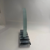 Plaque de trophée en cristal K9 transparente étanche, gravée au laser, polie, la plus vendue, à 3,2 USD, vente directe d'usine pour entreprises