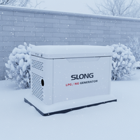 Generador Silencioso de Gas Natural/GLP Tipo GENERAC para Clima Frío, 8KW, con Arranque Remoto, para Uso Doméstico