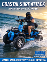 Scooter électrique tout-terrain 12000W, 4 roues, ATV électrique, quad pour la plage, la montagne et l'escalade