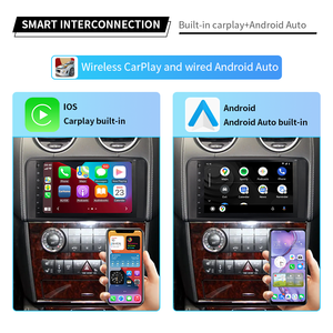 Autoradio 9 pouces avec écran tactile sans fil <span class=keywords><strong>Carplay</strong></span> Android 14 4G LTE pour W164/X164 2012 - Product Image 4