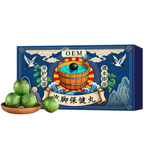 Pilules de bain de pieds OEM pour la santé, contre la transpiration excessive, l'humidité, le froid, l'insomnie, pour calmer les nerfs, usage général, origine Jiangxi - Product Image 1