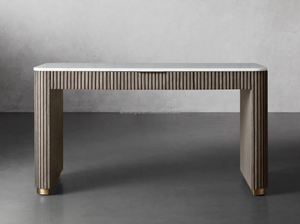 Bán Hot Mỹ nghiên cứu quản lý đồ nội thất văn phòng bàn hình chữ nhật rắn gỗ viết bàn với đá cẩm thạch hàng đầu - Product Image 3