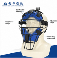 Masque de receveur de baseball professionnel en fil d'acier robuste avec sangles rembourrées réglables pour arbitre adulte