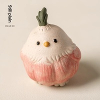 Figurine d'oiseau ailé en résine faite à la main pour la maison, petite et mignonne, accessoire de thé, objet décoratif artisanal, cadeau d'affaires
