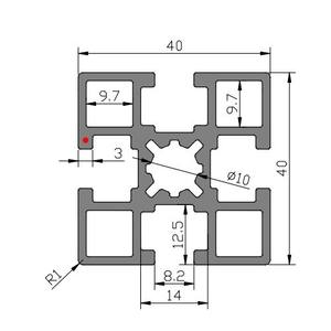 Les fabricants de profilés en aluminium industriels de Shanghai stockent un grand nombre de profilés en aluminium 4040hc conformes aux normes nationales 6063-T5 - Product Image 4