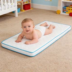 Colchón de Cuna para Bebé de Diseño Moderno, Fácil de Transportar, Certificado OEKO-TEX, Fibra de Aire 4D, Cuna + Cama de Día, para Dormitorio de <span class=keywords><strong>Hotel</strong></span>/Sala de Estar/Baño/Niños - Product Image 2