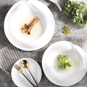 A8 <b>Melamine</b> Imitation Porcelain Hot Pot Restaurant Buffet Large Soup Rice <b>Plate</b>, Potted Vegetable <b>Plate</b>, Deep <b>Plate</b>, Chinese - Product Image 1