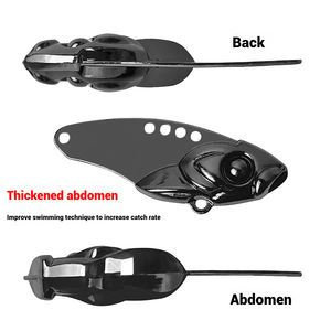 <span class=keywords><strong>Cobra</strong></span> VIB leurre métal appâts de pêche artificiels longue coulée avec crochet triple, pour Topmouth Culter Bass pièce de gros d'eau douce - Product Image 4