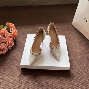 Novedad Otoño 2025: Zapatos de tacón de aguja negros para mujer, sin cordones, con punta, peep toe, corte bajo lateral, tacón de 8 cm y hebilla. - Product Image 3