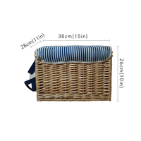 JY -- Été Rotin Grand Naturel Petit Ratta Pique-Nique Paniers Jouet Bas Vintage Pastèque Jouets Mini Pique-Nique Panier Wintop