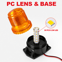 Nuevas Luces Estroboscópicas LED de Advertencia RCJ 12V/24V Baliza Magnética Intermitente Accesorio para Camiones y Vehículos de Construcción