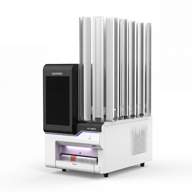Automated 6 Station UV Laser Cassette Marking Machine UC 600 Histology Pathology Lab Embedding Cassette Printer LIS Compatible