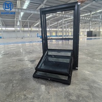 Fenêtres PVC à double battant à ouverture verticale, faciles à nettoyer, durables, en UPVC, pour la construction neuve – Vente chaude usine