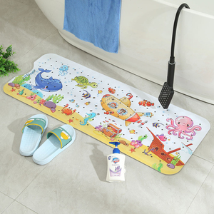 Tapis de bain antidérapant en PVC à prix abordable, tapis de douche antidérapant avec motif personnalisé - Product Image 2