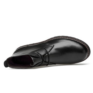 Bottes d'outillage pour hommes pour femmes bottes Martin botte de travail et de sécurité Chukka vache en cuir véritable haut mi-haut à lacets automne hiver coton - Product Image 4