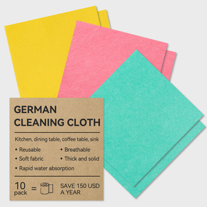 Paño de Cocina Alemán Tricolor, Paño de Limpieza de Cocina No Tejido Punzonado con Aguja, Biodegradable, Paño de Cocina Sueco - Product Image 1