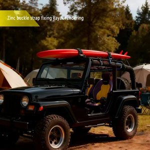 Liniu tùy chỉnh 1 inch Cam khóa Tie xuống dây đai với mùa xuân Móc khóa dây đeo cho vận chuyển và xe tải - Product Image 3