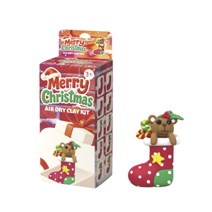 儿童圣诞袜填充物-无毒DIY空气干燥粘土玩具Arcilla Seca Al Aire Juguete De Arcilla圣诞装饰品套装 - Product Image 6