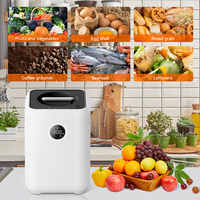 Broyeur de déchets alimentaires organiques électrique entièrement automatique en acier inoxydable pour cuisine domestique, composteur de recyclage de déchets par lots 3.0L