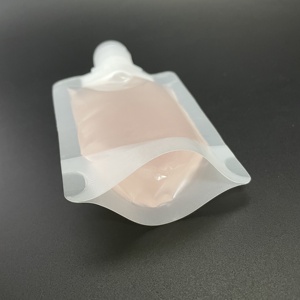 Trong suốt 30ml 50ml 100ml <span class=keywords><strong>Spout</strong></span> <span class=keywords><strong>Pouch</strong></span> mỹ phẩm Lotion trang điểm Kem <span class=keywords><strong>Spout</strong></span> Bag với Flip cap - Product Image 4