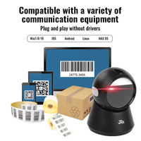 Escáner de Código de Barras de Escritorio USB JR T28, Escaneo de Códigos QR 2D, para Puntos de Venta, Librerías, con 1 Año de Garantía