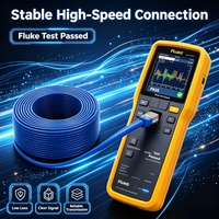 Cable de Red FTP Cat5e Blindado, 24AWG, Azul, Certificado ISO9001, Envoltura de Papel de Aluminio, Protección EMI Industrial
