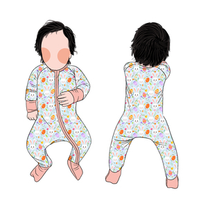 Romper Jumpsuit Bayi Perempuan Bahan Bambu Lembut Desain Kasual Berkualitas Tinggi dan Laris Manis - Product Image 3
