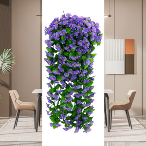 Fiori Artificiali di Ipomea da Appendere, Fiori di Seta Simulati di Lunga Durata 3-5 Anni per Interni ed Esterni, Regalo per la Festa del Papà - Product Image 2