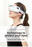 Masseur oculaire intelligent sans fil avec chaleur et pression d'air, masque oculaire pliable rechargeable pour la relaxation et l'aide au sommeil
