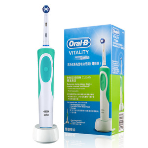 <span class=keywords><strong>Cepillo</strong></span> de Dientes Eléctrico <span class=keywords><strong>Oral</strong></span>-<span class=keywords><strong>B</strong></span> <span class=keywords><strong>Vitality</strong></span> D12 Recargable con Cabezal Redondo, Color Azul, Modelo para Adultos - Product Image 2