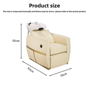 Modern Style Beauty Hair Salon Chair Recline Shampoo Bowl Ceramic Washbasin Backwash <b>Bed</b> - Product Image 5