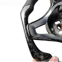 Volant en fibre de carbone pour Mercedes Benz Classe E W213, volant personnalisé à fond plat