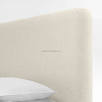 FERLY Nouveau Lit King Size Queen Size Moderne de Luxe Insonorisé pour Hôtel, Meubles de Chambre à Coucher d'Hôtel, Lit Queen Size en Bois Tapissé