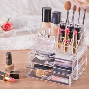 Choice Fun Home Desktop Vanity Drawer contenitore in plastica Store <span class=keywords><strong>Organizer</strong></span> per trucco cosmetico <span class=keywords><strong>trasparente</strong></span> - Product Image 2