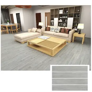 150X900mm New Design 3D Wood Grain Anti Slip Wear Resistant Solid Wood Look Porcelain Tiles Flooring for Bedroom Living Room