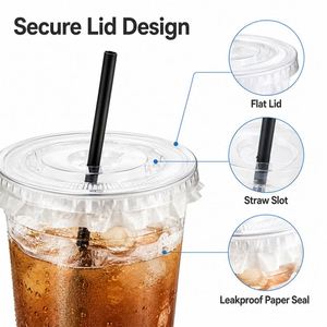 Gobelets en plastique transparent jetables 12oz 16oz 20oz, gobelets à boissons froides en PET épaissi, gobelets transparents pour fêtes d'anniversaire et mariages - Product Image 3