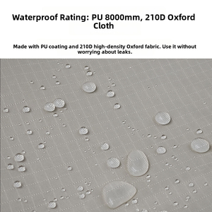 Auvent latéral pour voiture SUV autoportant, protection UV UPF50+, revêtement noir, Oxford 210D, extra large 2x3m - Product Image 6