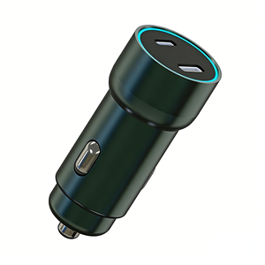 Caricabatterie Auto Rapido a Doppia Porta 30W+30W USB-C USB-<span class=keywords><strong>L</strong></span> PD in Metallo 12-24V Universale per iPhone <span class=keywords><strong>Samsung</strong></span> Fotocamera - Product Image 1