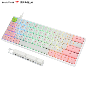 Clavier de jeu mécanique filaire <span class=keywords><strong>GK</strong></span> 61x mini portable à 60% en vente chaude - Product Image 2