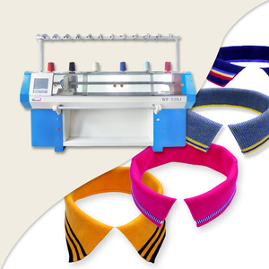 WELLKNIT WF-52SJ 52 inci mesin rajut semi-jacquard untuk kerah topi syal gaya datar/kain - Product Image 1